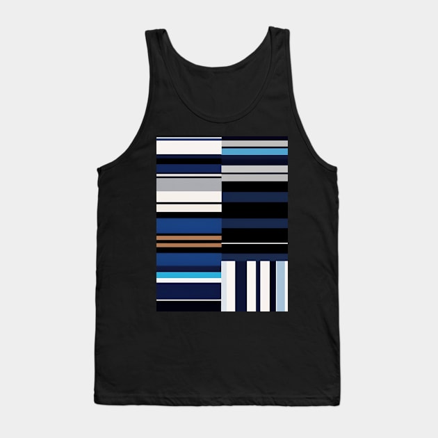 A Visual Symphony:Blue Tank Top by Ceyone Trendzz